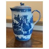 Mottahedeh Blue Canton Cider Jug with Lid