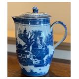 Mottahedeh Blue Canton Cider Jug with Lid