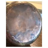 Vintage Copper Pot with Iron Handle, 6.25 Inches Tall