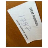 Round Wood Side Table with Shelving, Made in Great Britain