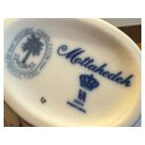 Mottahedeh Blue Canton Gravy Server and Mustard PotÂ 