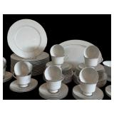 Sango China Sheffield 3725 60-Piece Dinnerware Set with Serving Pieces