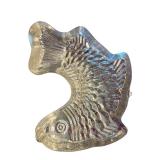 Vintage Copper Fish-Shaped Mold 7 Inch