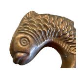 Vintage Copper Fish-Shaped Mold 7 Inch