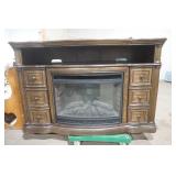 Electric Fireplace and Media Entertainment Mantel Electric Fireplace and Media Entertainment Mantel