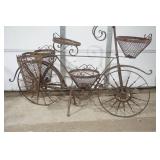 Metal Art Bicycle Lawn Decor with Planters Metal Art Bicycle Lawn Decor with Planters