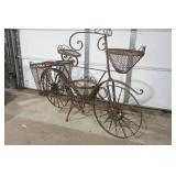 Metal Art Bicycle Lawn Decor with Planters Metal Art Bicycle Lawn Decor with Planters