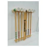 Croquet Mallet Set 6ct w/rack, 4 balls, stakes and poles Croquet Mallet Set 6ct w/rack, 4 balls, stakes and poles