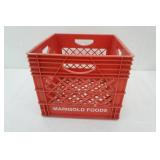 Marigold Foods Red Milk Crate Marigold Foods Red Milk Crate
