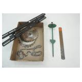 Brackets, Stakes, Blades, Chain Brackets, Stakes, Blades, Chain