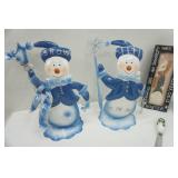 NEW Tin Snowmen and Other Christmas Decor NEW Tin Snowmen and Other Christmas Decor