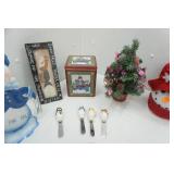 NEW Tin Snowmen and Other Christmas Decor NEW Tin Snowmen and Other Christmas Decor