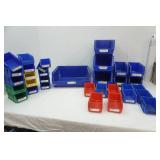 Hardware storage bolt bins,2 boxes to this lot) Hardware storage bolt bins,2 boxes to this lot)