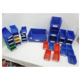 Hardware storage bolt bins,2 boxes to this lot) Hardware storage bolt bins,2 boxes to this lot)