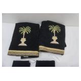 Palm Tree Towel Set & Braided Rugs Palm Tree Towel Set & Braided Rugs