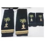 Palm Tree Towel Set & Braided Rugs Palm Tree Towel Set & Braided Rugs