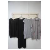 Black Cotton Dress and Cover & Grey Cotton Dress and Cover Black Cotton Dress and Cover & Grey Cotton Dress and Cover