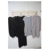 Black Cotton Dress and Cover & Grey Cotton Dress and Cover Black Cotton Dress and Cover & Grey Cotton Dress and Cover