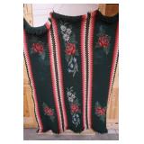 Floral Afghan Forest Green Floral Afghan Forest Green