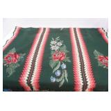Floral Afghan Forest Green Floral Afghan Forest Green