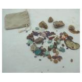 Bag of Stone Pendants & Beads Bag of Stone Pendants & Beads