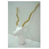 Metal Antelope with Gold Horns wall hanging Metal Antelope with Gold Horns wall hanging
