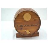 Vintage Old Money Barrel Coin Bank & Wooden Piggy Bank Vintage Old Money Barrel Coin Bank & Wooden Piggy Bank