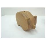 Vintage Old Money Barrel Coin Bank & Wooden Piggy Bank Vintage Old Money Barrel Coin Bank & Wooden Piggy Bank