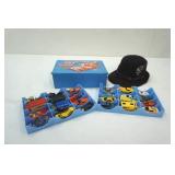 Vintage Collectors Car Case (with 24 Cars) & Hot Wheels Fedora Vintage Collectors Car Case (with 24 Cars) & Hot Wheels Fedora