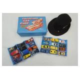 Vintage Collectors Car Case (with 24 Cars) & Hot Wheels Fedora Vintage Collectors Car Case (with 24 Cars) & Hot Wheels Fedora