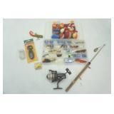 Variety of Fishing Tackle & Organizer Variety of Fishing Tackle & Organizer
