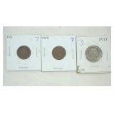 1908 Indian head Pennies (2ct) & 1937 Buffalo Nickel (1ct) 1908 Indian head Pennies (2ct) & 1937 Buffalo Nickel (1ct)