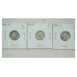 1945 Mercury Dimes (3ct) 1945 Mercury Dimes (3ct)