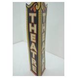 Metal Theater Sign 24" tall Metal Theater Sign 24" tall