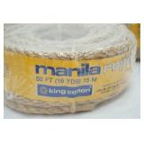 Manila Rope (4ct) 50ft each NEW Manila Rope (4ct) 50ft each NEW
