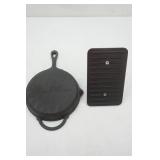 8" Cast Iron Pan & Cast Iron Press 8" Cast Iron Pan & Cast Iron Press