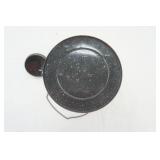 Black Enamelware Coffee Pot w/lid 8" tall Black Enamelware Coffee Pot w/lid 8" tall
