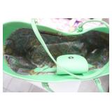 Tote Bags, Collapsible Storage Cube, Green Purse Tote Bags, Collapsible Storage Cube, Green Purse