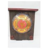 Firefighter Maltese Cross & Wooden Decor Firefighter Maltese Cross & Wooden Decor