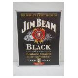 Metal Sign Jim Beam Black 12.5"x16" Metal Sign Jim Beam Black 12.5"x16"