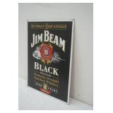 Metal Sign Jim Beam Black 12.5"x16" Metal Sign Jim Beam Black 12.5"x16"