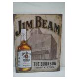 Metal Sign Jim Beam "The Bourbon Since 1795" 12.5"x16" Metal Sign Jim Beam "The Bourbon Since 1795" 12.5"x16"