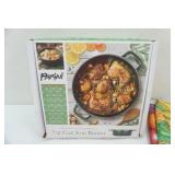 Parini 2 qt Cast Iron Braiser NEW in Package Parini 2 qt Cast Iron Braiser NEW in Package