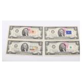 1976 Two Dollar Note Lot of 4