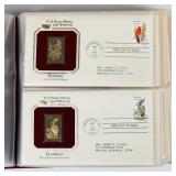 Golden Replicas of U.S. State Birds and Flowers Stamps