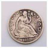 1877 Seated Liberty Half Dollar