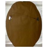 Silver Grey Oval Thick Framed Mirror 30" x 22"