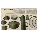 Vintage Denby Stoneware- Camelot Dark Green- Dinnerware Set