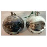 Wallace Silver Plated 1984 and 1990 Limited Edition Sleigh Bell Ornaments