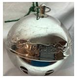 Wallace Silver Plated 1984 and 1990 Limited Edition Sleigh Bell Ornaments